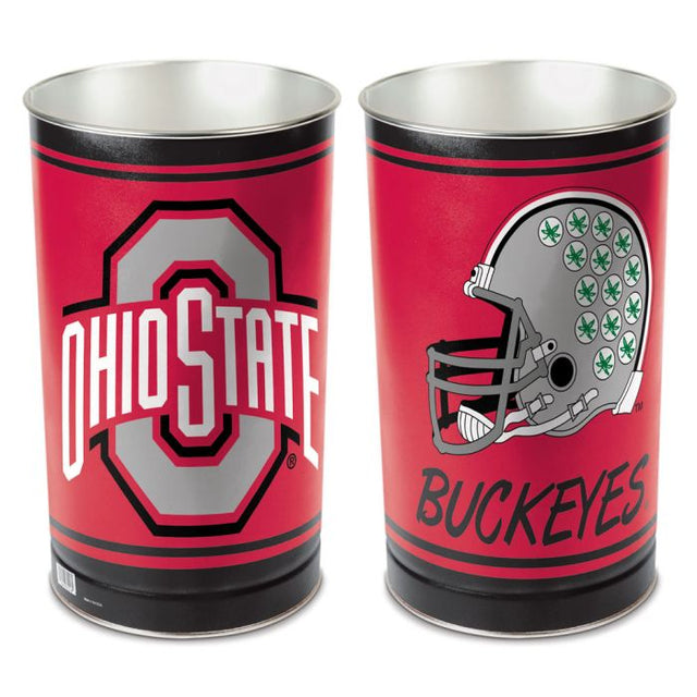 Ohio State Buckeyes Wastebasket - tapered 15"H