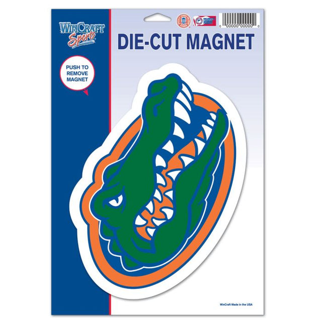 Imán troquelado con el logotipo de los Florida Gators, 6,25" x 9"