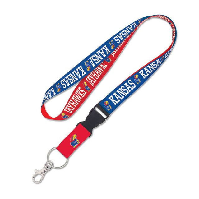 Kansas Jayhawks Lanyard w/detachable buckle 1"