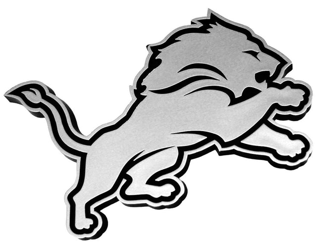Emblema para automóvil de los Detroit Lions, color plateado