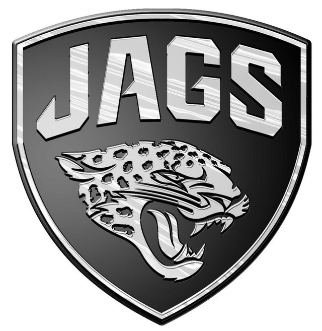 Emblema para automóvil de los Jacksonville Jaguars, color plateado