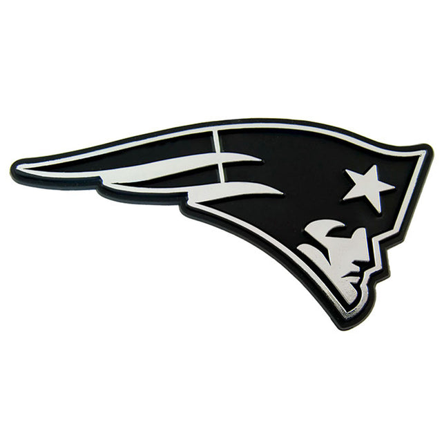 Emblema para automóvil de los New England Patriots, color plateado