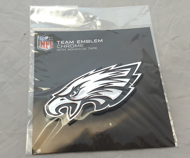 Emblema para automóvil de los Philadelphia Eagles, color plateado