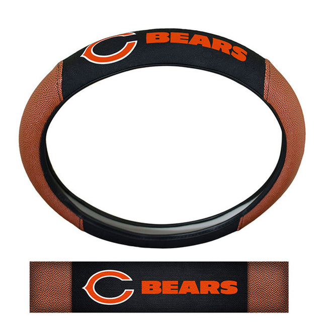 Funda para volante de los Chicago Bears, estilo piel de cerdo de primera calidad