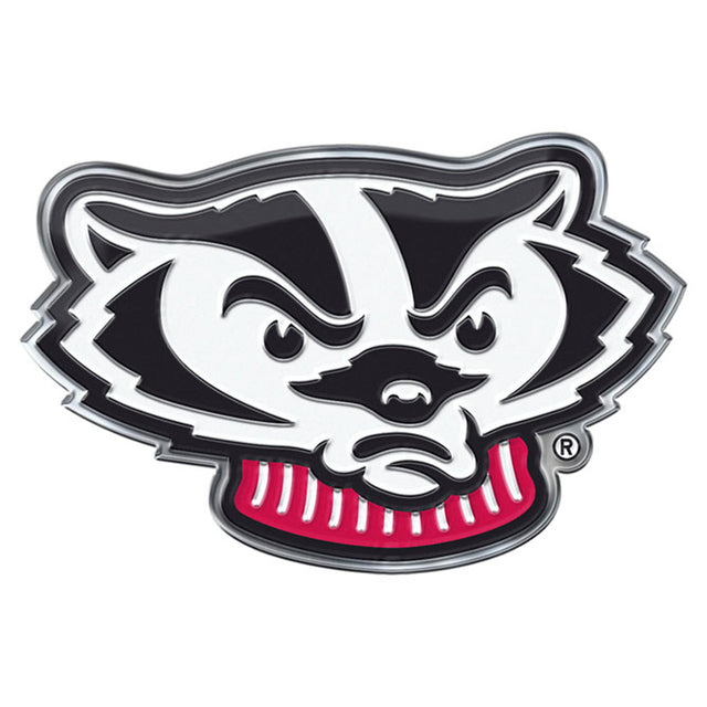 Logotipo alternativo de color del emblema del automóvil de Wisconsin Badgers