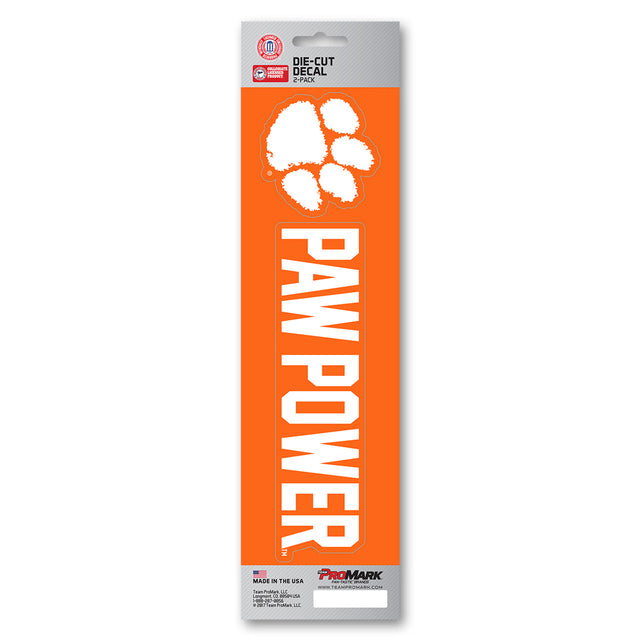 Clemson Tigers Decal Die Cut Slogan Pack