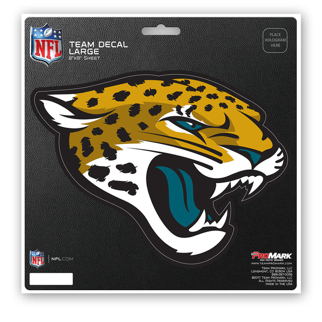 Calcomanía de los Jacksonville Jaguars troquelada de 8 x 8 pulgadas
