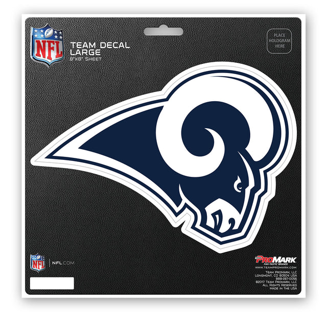 Calcomanía troquelada de 8 x 8 de Los Angeles Rams