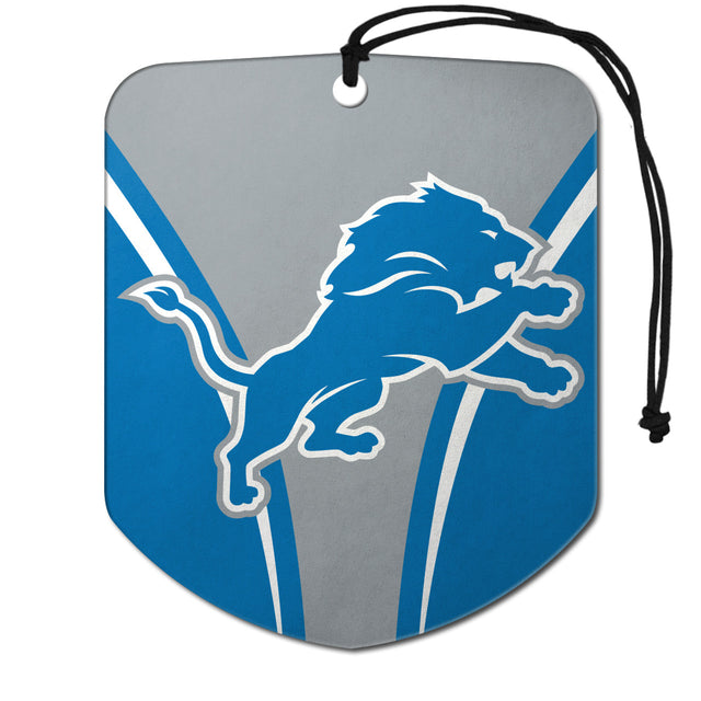 Ambientador con diseño de escudo de los Detroit Lions, paquete de 2