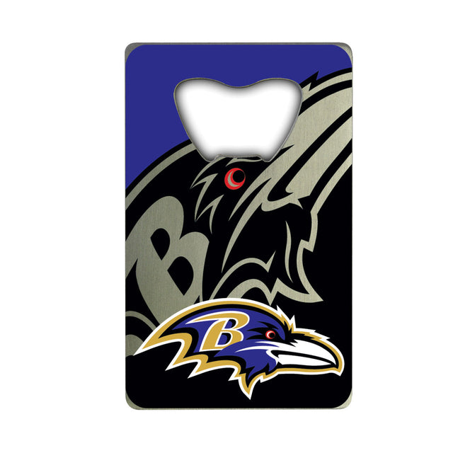 Abridor de botellas estilo tarjeta de crédito de los Baltimore Ravens