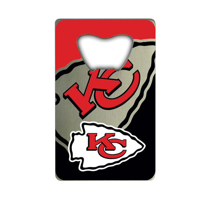 Abridor de botellas estilo tarjeta de crédito de los Kansas City Chiefs