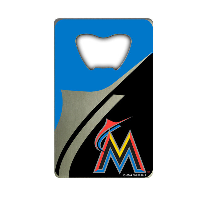 Abridor de botellas estilo tarjeta de crédito de los Miami Marlins