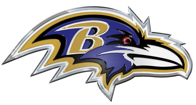 Emblema para automóvil de los Baltimore Ravens - Color