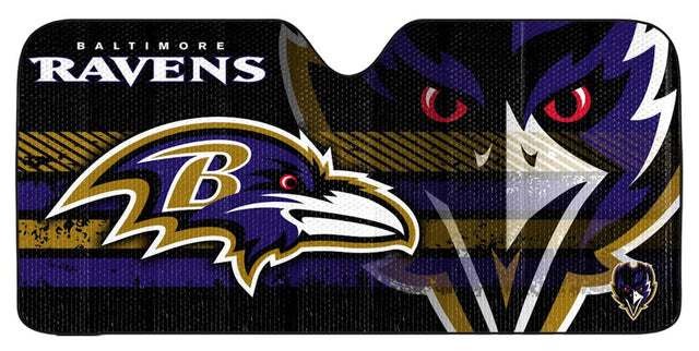 Parasol para automóvil de los Baltimore Ravens: 59" x 27"