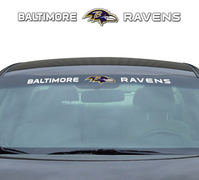 Calcomanía de los Baltimore Ravens para parabrisas de 35 x 4 pulgadas
