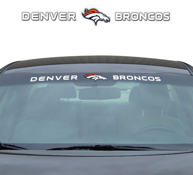 Calcomanía de los Denver Broncos para parabrisas de 35 x 4 pulgadas