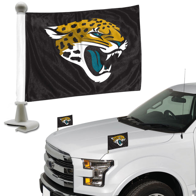 Juego de 2 banderas de los Jacksonville Jaguars, estilo embajador
