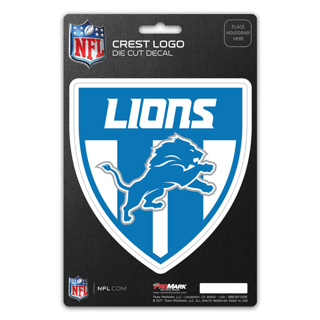 Diseño de calcomanía con escudo de los Detroit Lions