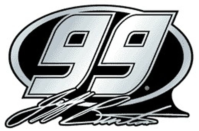 Emblema para automóvil Jeff Burton cromado plateado CO