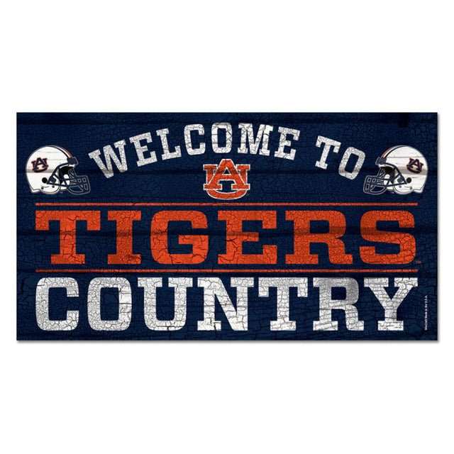 Auburn Tigers Wood Sign 13"x24" 1/4" thick