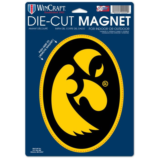 Iowa Hawkeyes Die Cut Logo Magnet 6.25" x 9"
