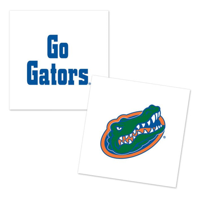 Paquete de 4 tatuajes con dos diseños de Florida Gators