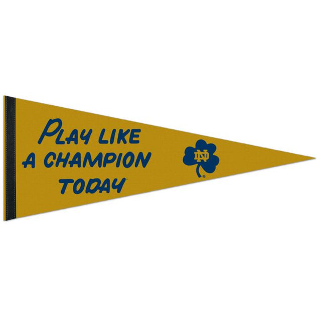Notre Dame Fighting Irish Play Like a Champion Premium Pennant 12" x 30"