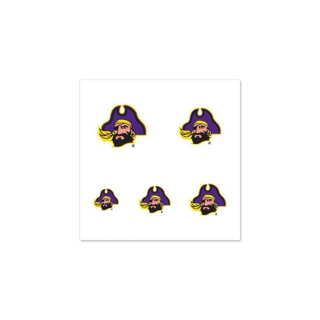 East Carolina Pirates Fingernail Tattoos