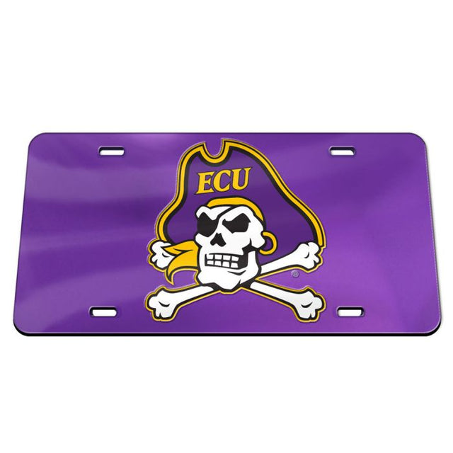 East Carolina Pirates Specialty Acrylic License Plate