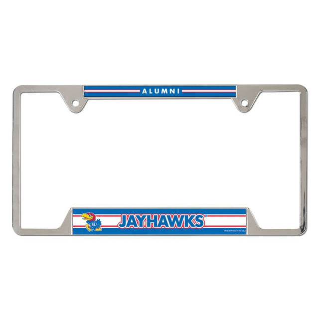 Kansas Jayhawks Metal License Plate Frame