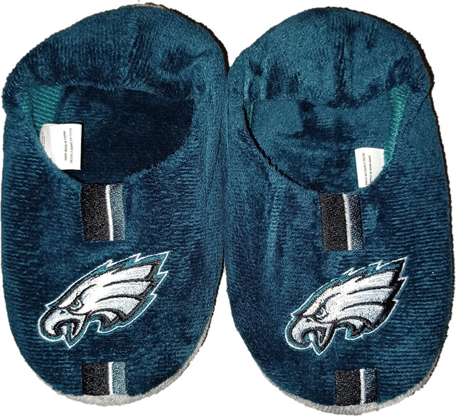 Philadelphia Eagles Slipper - Youth 4-7 Size 10-11 Stripe - (1 Pair) - M