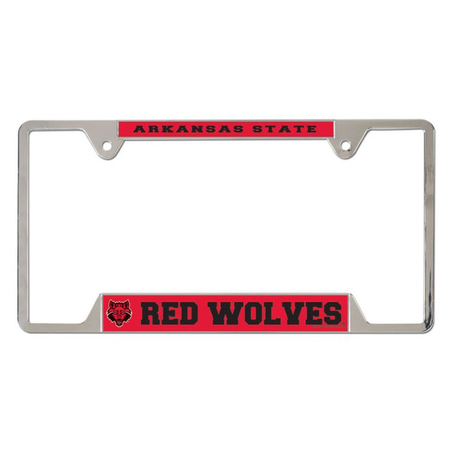 Marco de matrícula de metal de Arkansas State Red Wolves