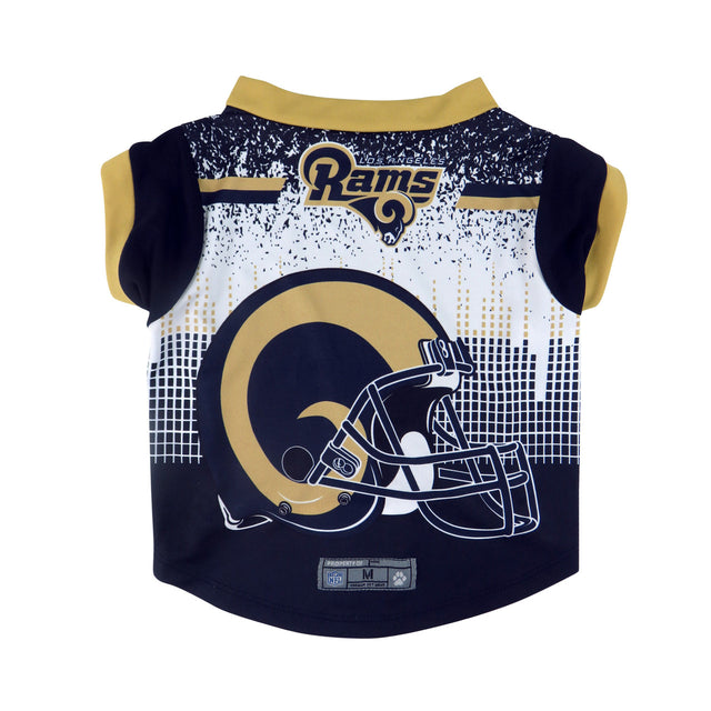 Camiseta de rendimiento para mascotas de Los Angeles Rams, talla XL