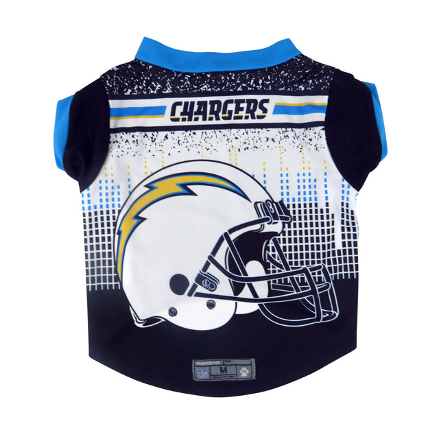 Camiseta de rendimiento para mascotas de Los Angeles Chargers, talla XS
