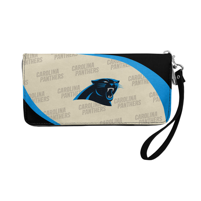 Cartera con diseño de organizador curvo de los Carolina Panthers