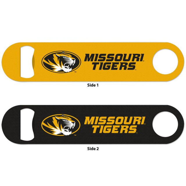 Abridor de botellas de metal de dos caras de los Missouri Tigers