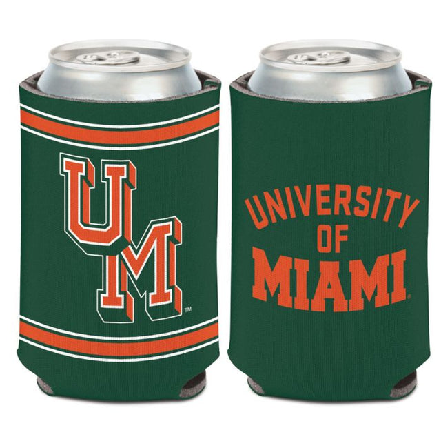 Miami Hurricanes / Enfriador de latas vintage colegial de 12 oz.