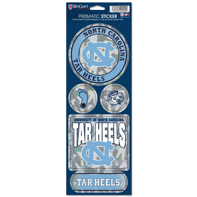 North Carolina Tar Heels Prismatic Decal 4" x 11"
