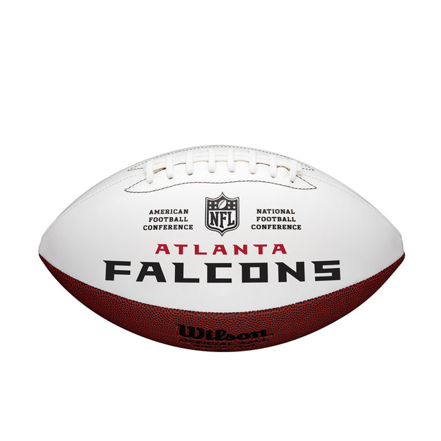 Balón de fútbol de los Atlanta Falcons de tamaño completo para autografiar