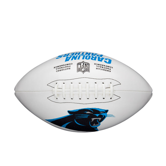 Balón de fútbol de los Carolina Panthers de tamaño completo para autografiar