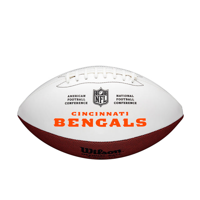 Balón de fútbol de los Cincinnati Bengals de tamaño completo para autografiar