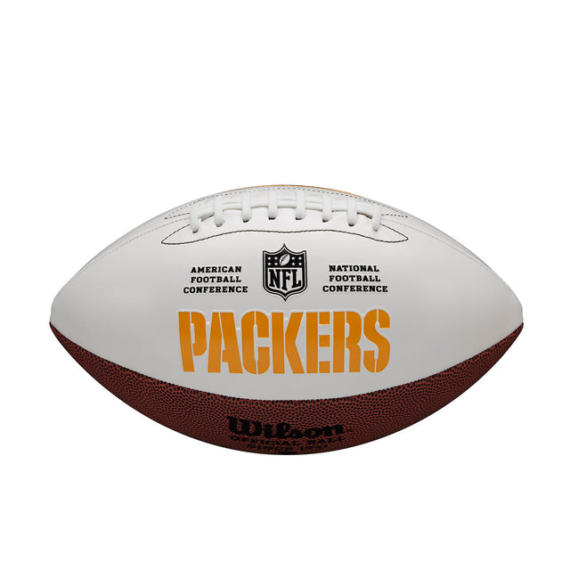 Balón de fútbol de los Green Bay Packers de tamaño completo autografiable