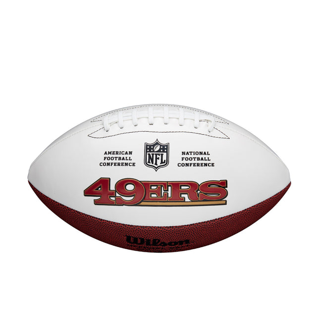 Balón de fútbol de los San Francisco 49ers de tamaño completo autografiable