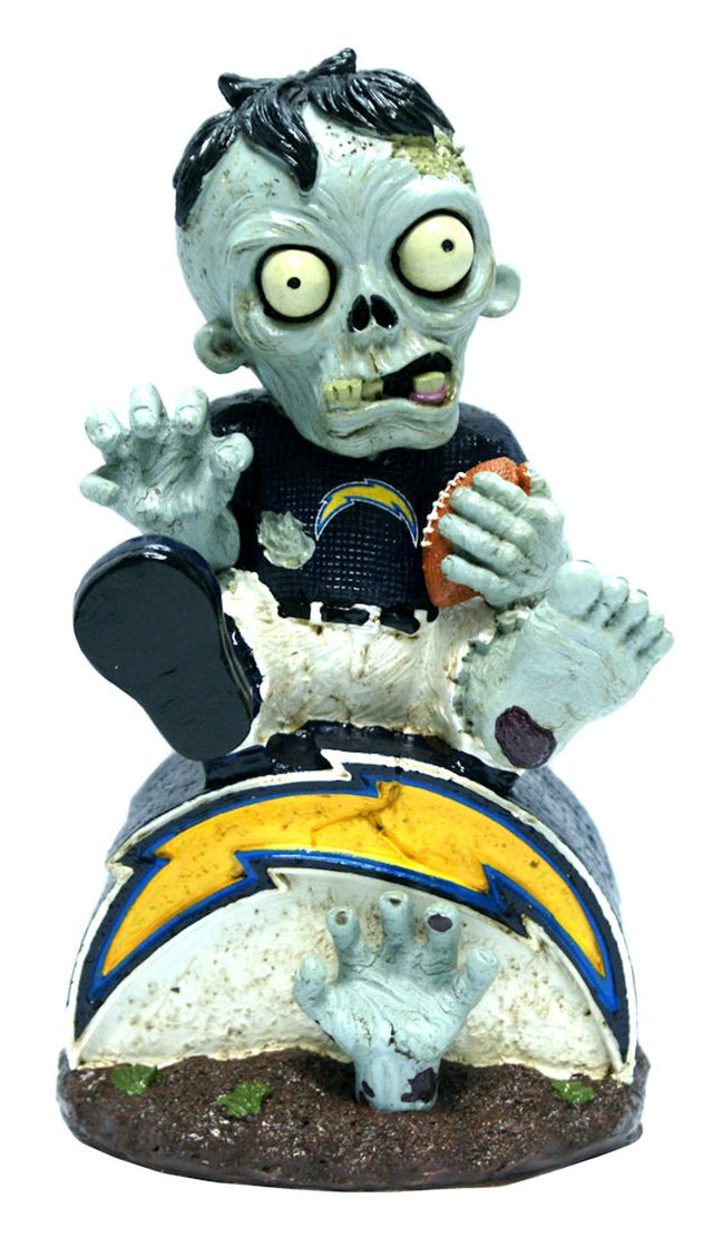 Figura de zombi de Los Angeles Chargers en el logo de CO