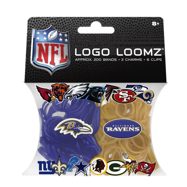 Paquete de relleno de tela Loomz con el logotipo de los Baltimore Ravens