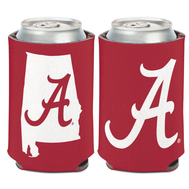 Enfriador de lata con forma de estado de Alabama Crimson Tide, 12 oz.