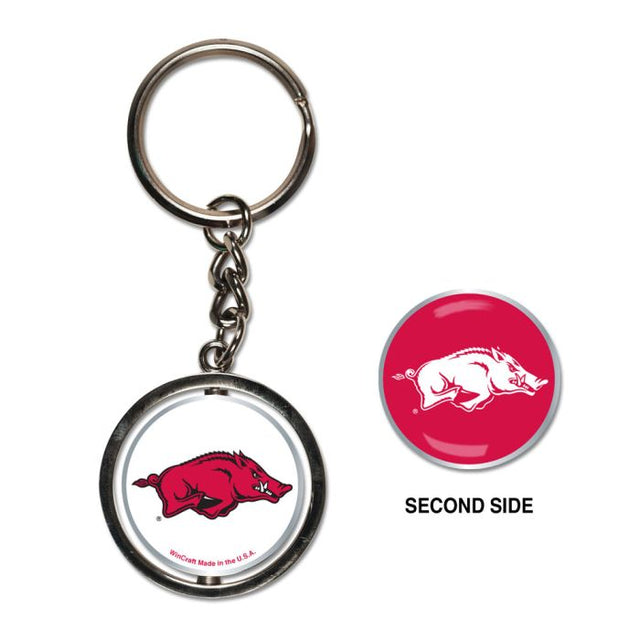 Llavero giratorio de los Arkansas Razorbacks