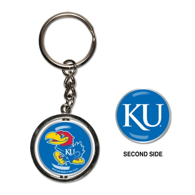 Kansas Jayhawks Spinner Key Ring