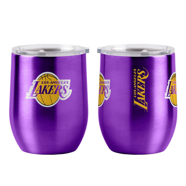 Vaso de viaje ultra curvo de 16 oz de Los Angeles Lakers