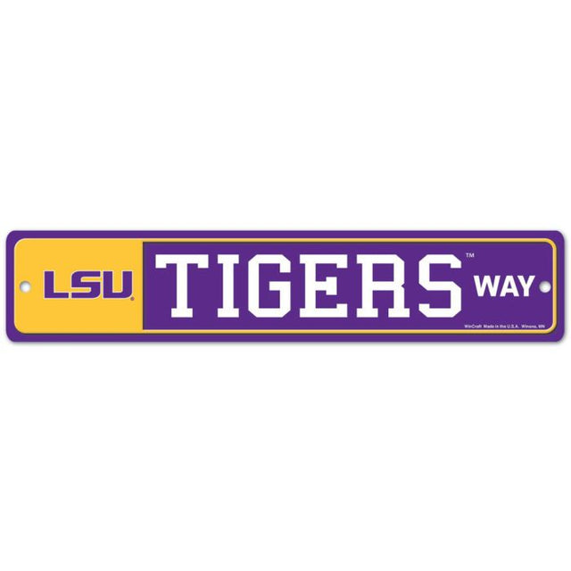 LSU Tigers Street / Zone Sign 3.75" x 19"